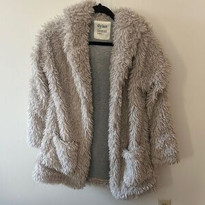Dylan Oversized Cozy Gray Jacket - Size Small